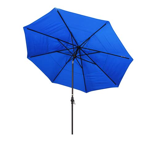 California Umbrella 11' Round Aluminum Market Umbrella, Crank 